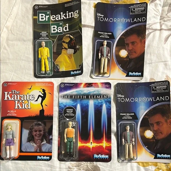 Lot of 5 Funko ReAction Figures-Tomorrowland Karate Kid Breaking Bad 5th Element - Picture 4 of 7